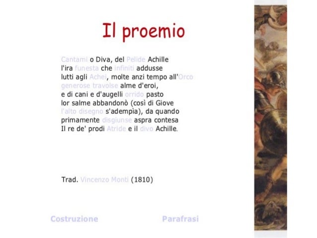 proemio iliade proemio iliade